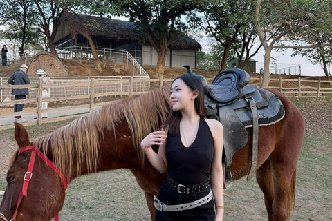 Hanoi: Rainbow Slide & Horse Riding – Small Group Half-day