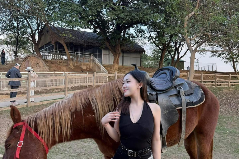 Hanoi: Rainbow Slide & Horse Riding – Small Group Half-day