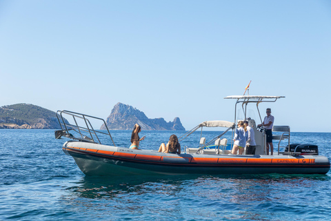 Ibiza: Wycieczka łodzią motorową do Atlantis i Es Vedra Snorkel+PaddleIbiza: Prywatna wycieczka łodzią motorową do Atlantis i Es Vedra