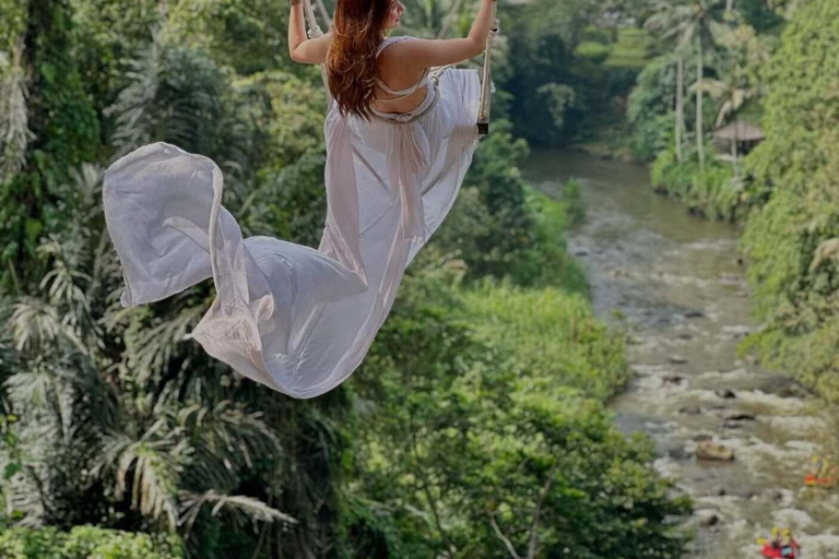 Bali: Private Jungle Swing, Waterfall & Rice Paddy Tour Private Tour with Entrance Fess