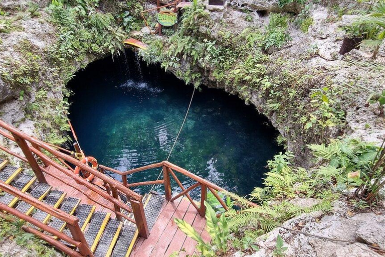 Cancun: Experiência semiprivada em um cenote com 3 cachoeiras