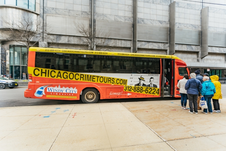 Chicago: 90-minuten durende Misdaad en Mafia bustourChicago: bustour Misdaad en Mafia van 90 minuten