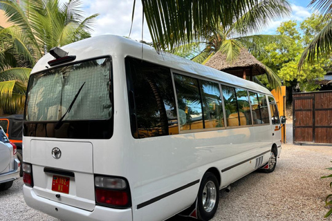 Bus Transfer service from airport to anywhere in Zanzibar