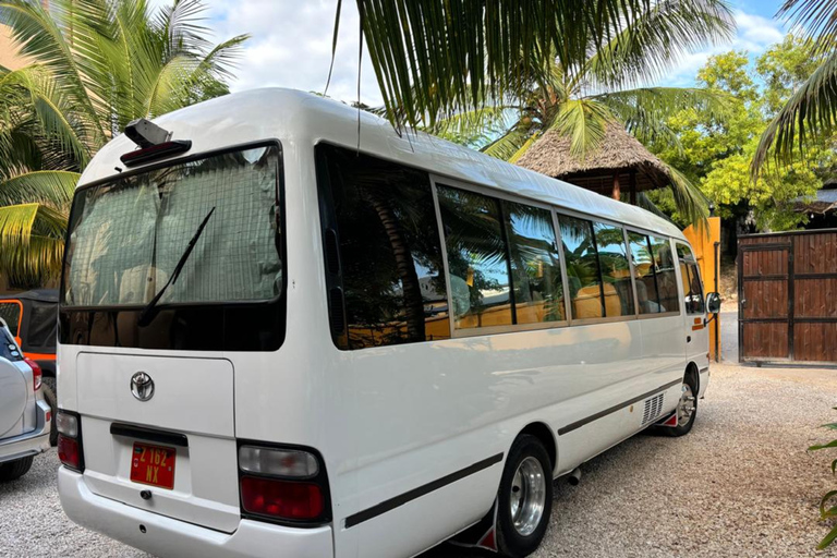 Bus Transfer service from airport to anywhere in Zanzibar