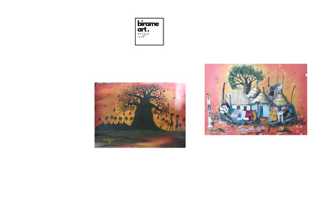 Lake Retba: Traditional-motif painting workshop + tea + pool access