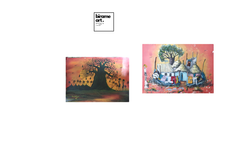 Lake Retba: Traditional-motif painting workshop + tea + pool access