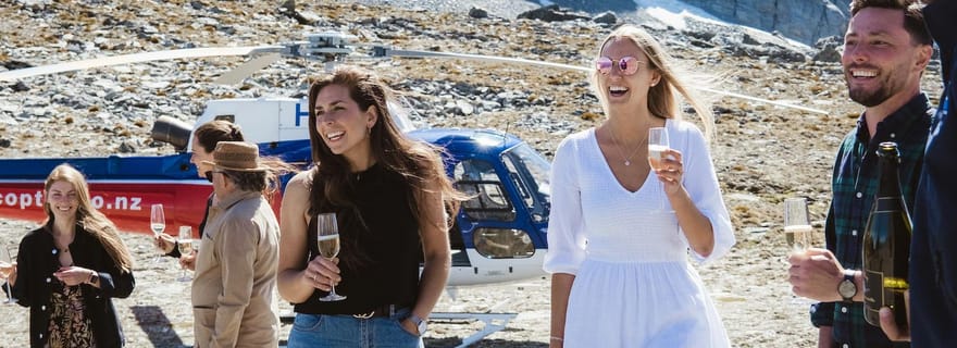 Queenstown : excursion en hélicoptère et dégustation de vin