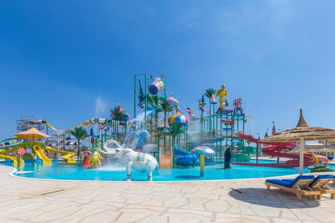 Sharm El-Sheikh: Albatros Aqua Park med lunch och transferBiljett till Aqua Park med transfer och all inclusive-mat och dryck