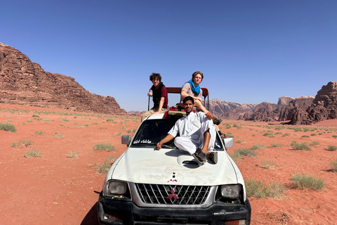 Wadi Rum Jeep Tour – Choose Duration, With or Without Stay 3-Hour Wadi Rum Jeep Tour