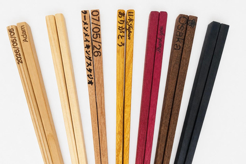 Osaka Castle Area Chopstick-Making Workshop with Souvenir