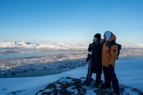 Tromsø: Escursione diurna con le racchette da neve Fjellheisen e giro in funivia