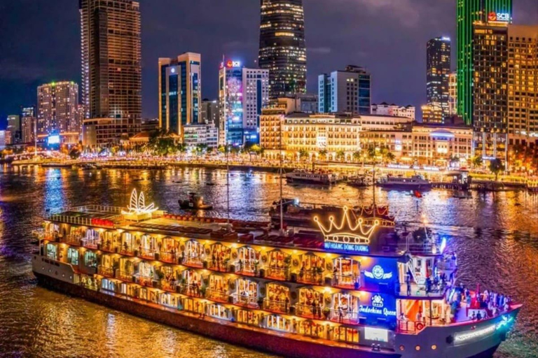 Saigon River: Dinner Cruise with City Lights & Live Music Dinner Cruise Ticket (No Transfer)