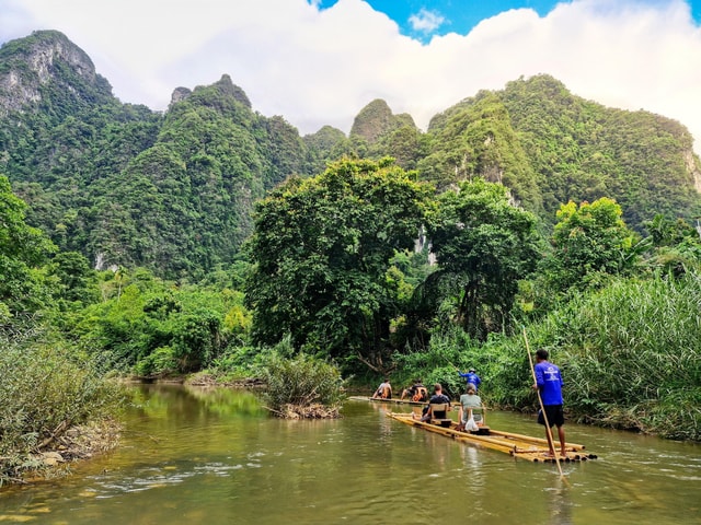 Sok River : Bamboo Raft Ride, Monkey Temple and View Point