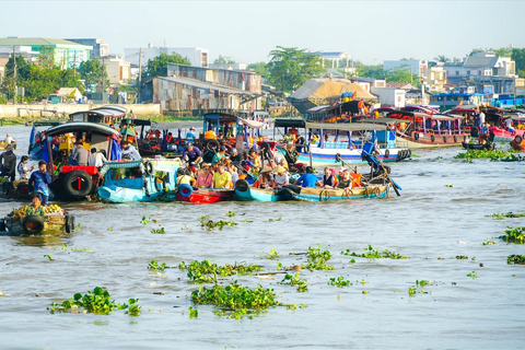 Von HCM: Mekong Delta Floating Market 3 Tage Ausfahrt Phnom PenhOP1: 3-Tage Mekong Exit Phnom Penh Einzelzimmer inbegriffen