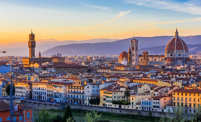 Florence: Sunset Panoramic Tour by Private Van