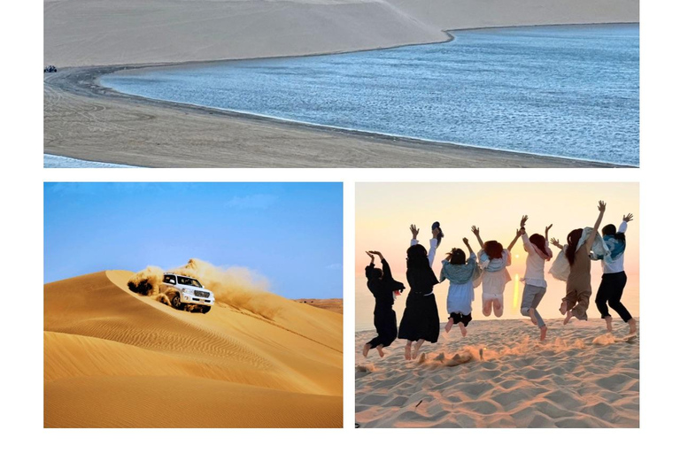 Doha:Inland sea Desert Safari Qatar, Dune Bashing ExperienceGemeinsame Tour mit Wüstensafari, Kamelritt und Binnenseebesuch