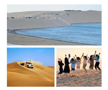 Doha:Inland sea Desert Safari Qatar, Dune Bashing Experience