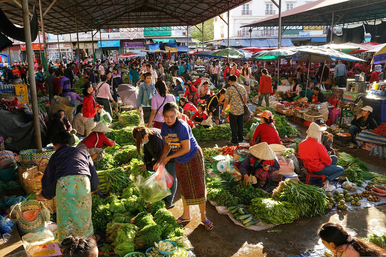 Vientiane: Market Tour and Cooking Class with Challenge Cooking Class only