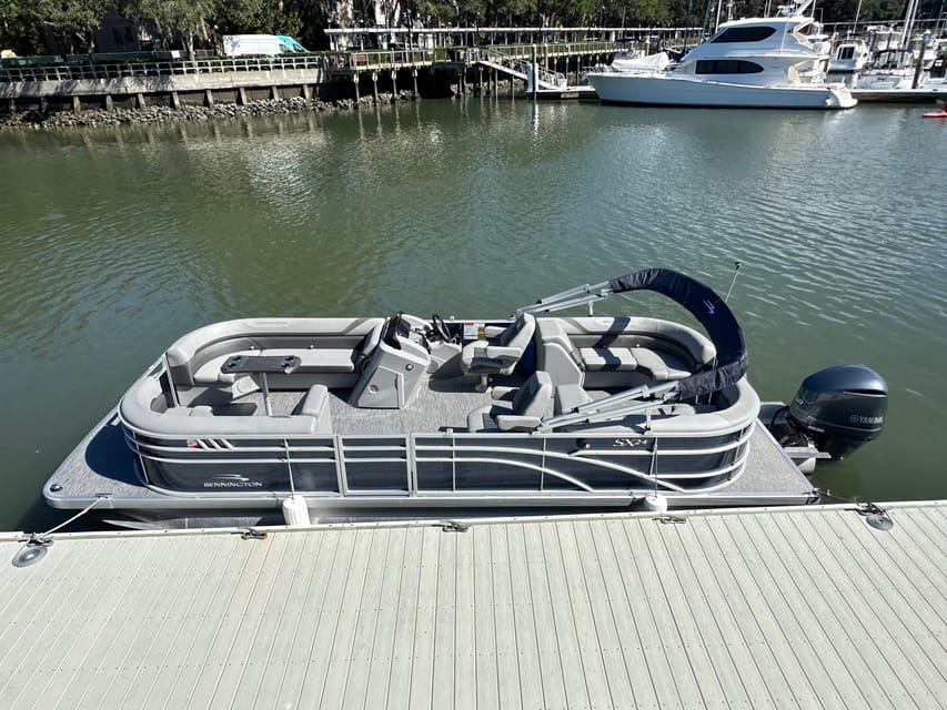 4 Hour 22 ft. Luxury Pontoon Private Hilton Head Boat Rental GetYourGuide