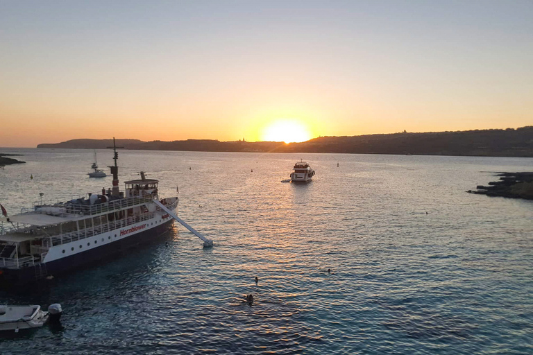 Malta: rejs o zachodzie słońca do Błękitnej Laguny