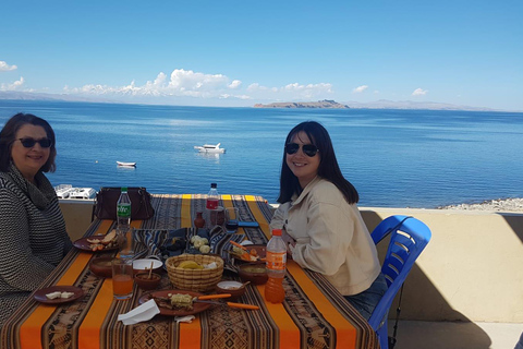 Depuis La Paz : Tihuanacu et lac Titicaca en une journée avec déjeuner