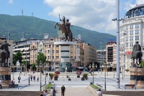 Visite d'une demi-journée Skopje Center - Canyon Matka - Milenium cross
