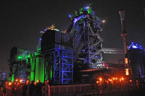 Torchlight tour of the old ironworks