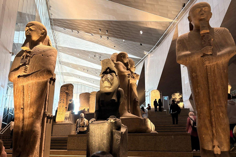 Sharm El Sheikh: Day Trip to Cairo, Pyramids, Sphinx & GEM Museum by bus Get into the Giza Pyramids, Sphinx, and old Egyptian Museum