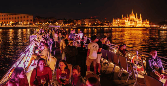 Unlimited Prosecco & Aperol Danube Cruise, Rooftop Terrace