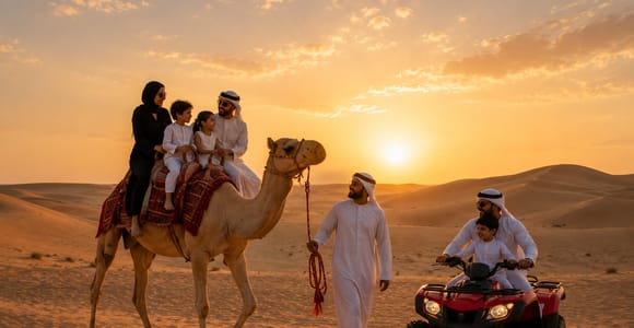 Doha: Family Desert Tour with Camel Ride, and ATV