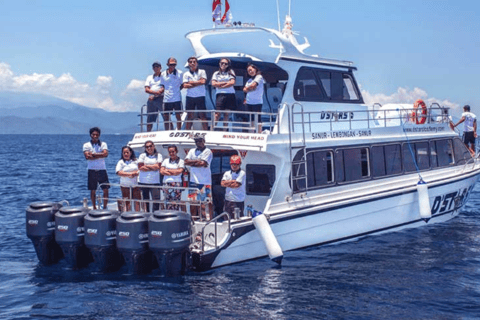 Sanur : Nusa Penida et Nusa Lembongan en bateau rapideDe Sanur à Nusa Penida avec Idola Express