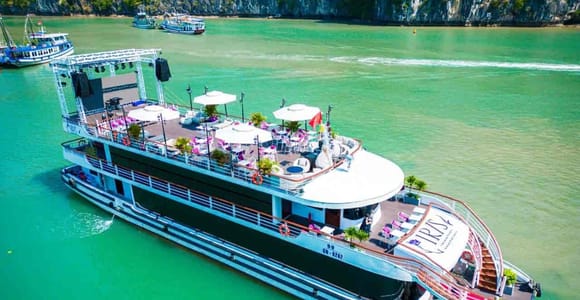 Halong Full-Day tour with 5-star IRIS Cruise & Live Music