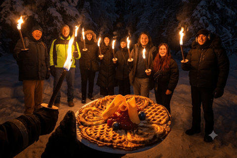 Oslo: Evening Torchlight Walk & Norwegian Campfire Waffle