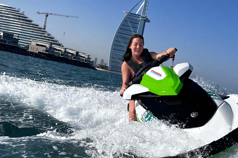 Dubai: Jet Ski Tour to Burj Al Arab with City Skyline Views 1-Hour Jet Ski Tour to Atlantis and Burj Al Arab