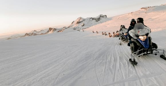 Private Golden Circle with Snowmobile Ride from Reykjavik