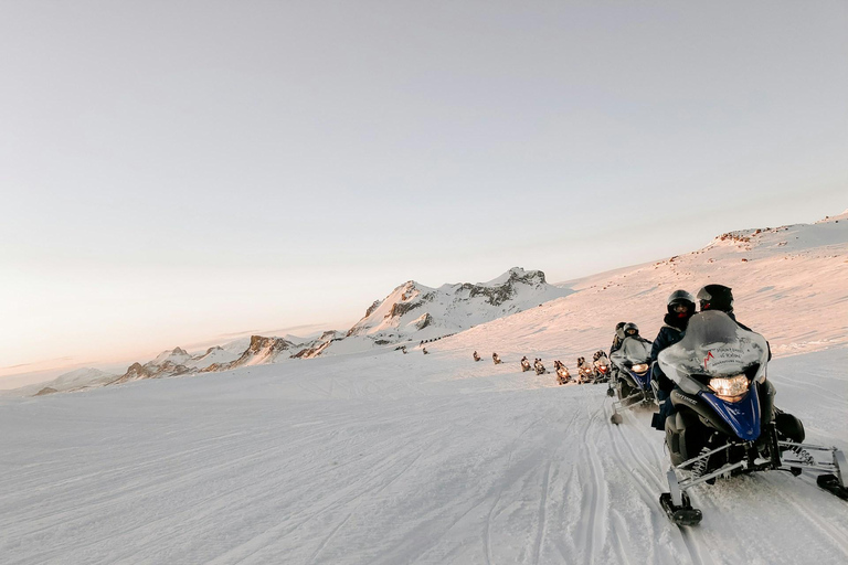 Private Golden Circle with Snowmobile Ride from Reykjavik