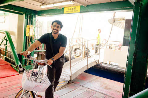 Victoria Harbour Shoreline Bike + Street Food Half-day Tour