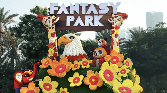 Dubai: Dubai Garden Glow - Dinosaur Park and Fantasy Park