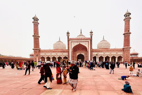 From Delhi: Heritage & Culture Tour with Tuk-Tuk Ride Old & New Delhi Tour With Car & Guide Only