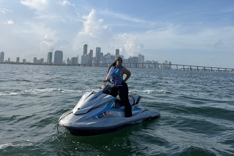 Miami: Biscayne Bay Jet Ski Experience with Free Boat Ride