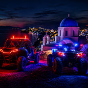 Santorin: Nächtliche Quad-Tour mit Beleuchtung + Getränke