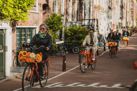 Amsterdam: Top Highlights Guided Bike Tour EN/DE/ES/FR/IT/CN Bike Tour with Guide & Audio Guide in DE, ES, FR, IT, and CN