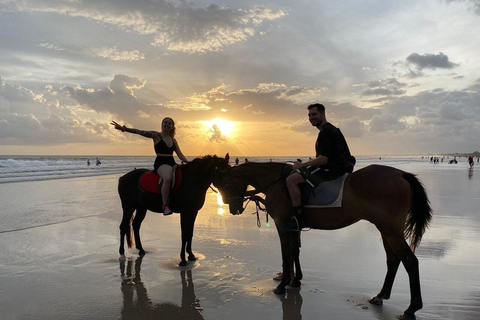 Seminyak: Bali Horse riding Adventure Seminyak Beach 1 Hour ride (meet at meeting point)