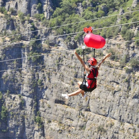 Belek: Köprülü Canyon Zipline Adventure with Lunch