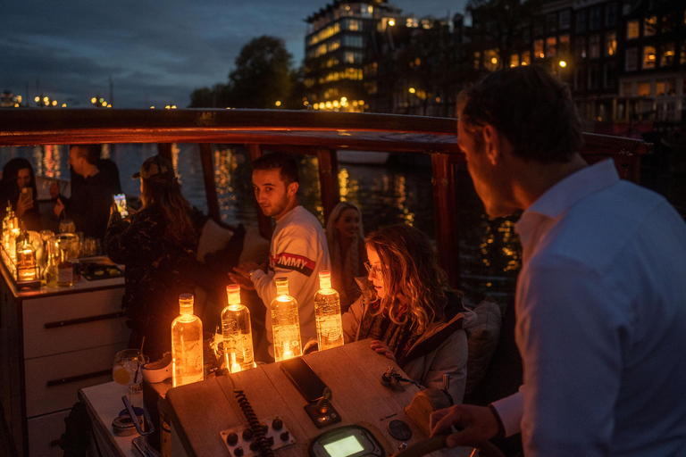 Amsterdam: croisière touristique d'une heure sur le canal Gin & Tonic