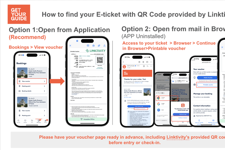 Osaka Castle Museum: Official One-Time Admission (E-Ticket)