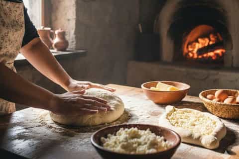 Tbilissi : Cours de cuisine guidé – Khinkali, khatchapouri et tchoutchkhela