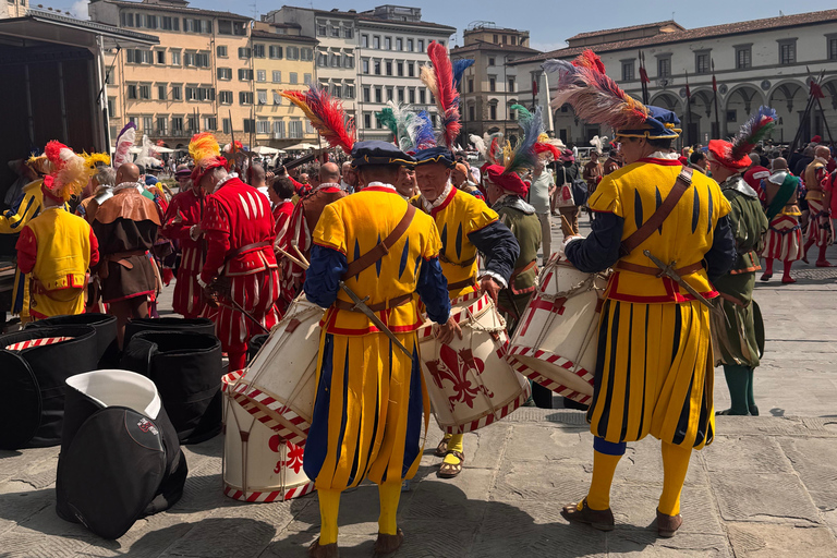 The Legendary Calcio Storico Fiorentino Experience Calcio Storico Fiorentino Semifinal Tour (TICKET INCLUDED)