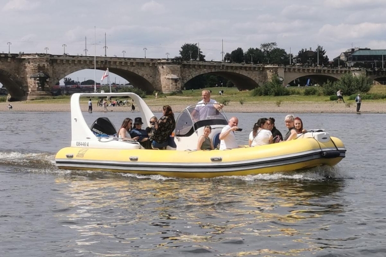 Dresden: 2h Private Boat Tour up to 10 Persons powerful RIB