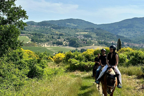 Florence: Horse ride 3h and Wine Tasting&Lunch at a castle